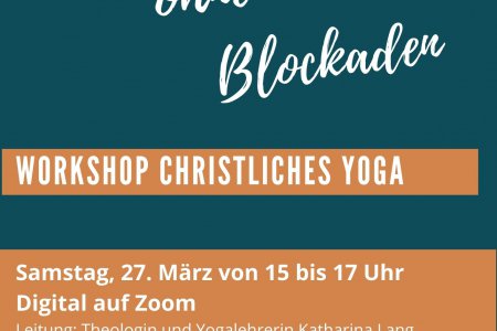 Plakat des Workshop &quot;Christliches Yoga&quot;