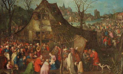 Foto: Ausschnitt aus einer Kopie nach Jan Brueghel d. Ä. Die Anbetung der Könige © Kunsthistorisches Museum Wien, Gemäldegalerie