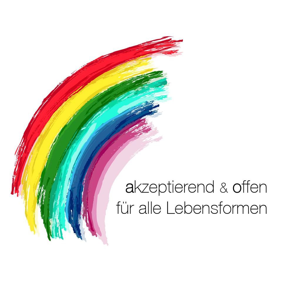 Regenbogen A&O akzeptierend und offen