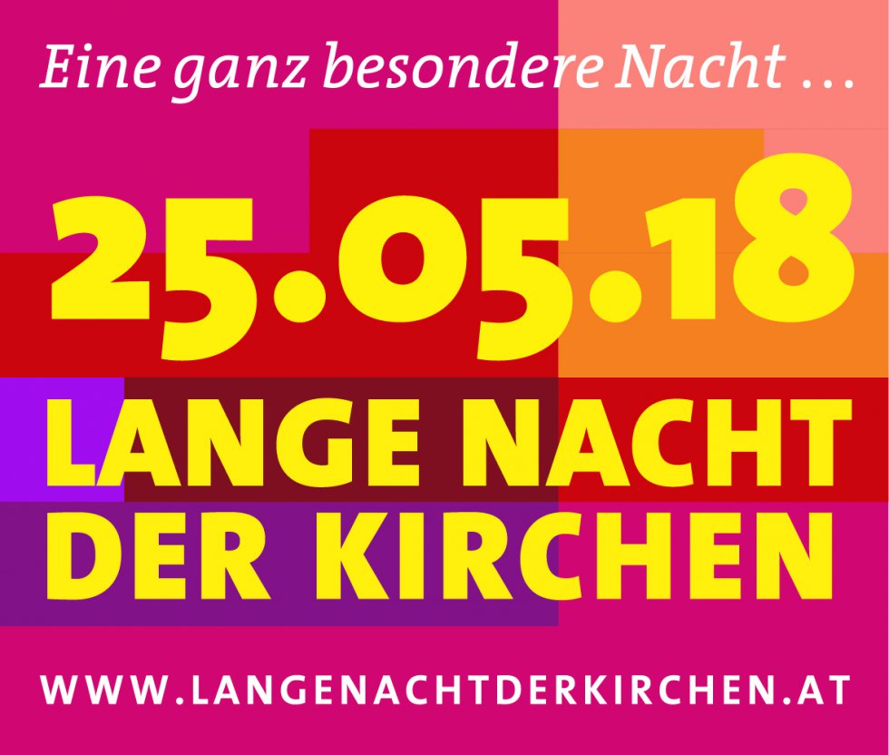 Logo Lange Nacht der Kirchen mit Datum 25.5.2018