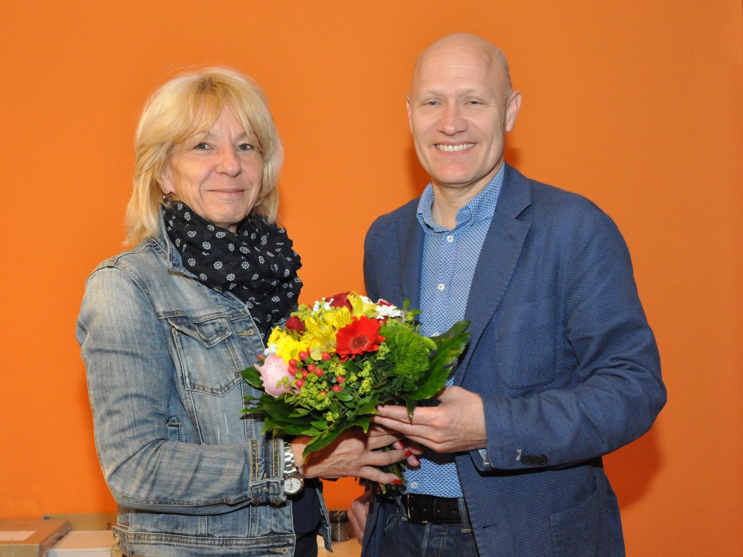 Ball-Organisatorin Dagmar Kloiber-Böhme und Superintendent Matthias Geist.