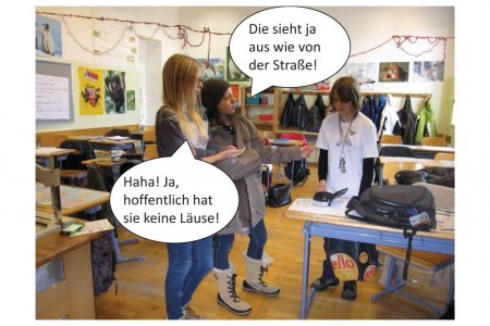 Die dritte und fünfte Klasse des Bundesrealgymnasiums Wien 19...
