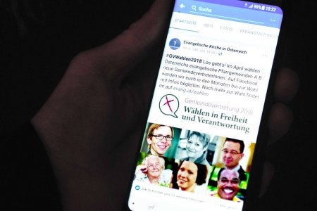 Informationen zu den Gemeindevertretungswahlen sind seit Anfang des Jahres auf der Facebook-Seite der Evangelischen Kirche A.B. zu finden. Foto: epd/M. Uschmann