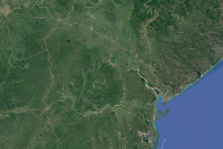 Die Stadt Beira ist vom Zyklon besonders betroffen. Foto: GoogleMaps/Screenshot
