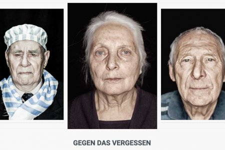 Bei dem Projekt „Gegen das Vergessen“ konfrontiert Luigi Toscano Passanten mit den Porträts von Zeitzeugen, einigen der wenigen letzten Überlebenden des Holocausts. Foto: epd/screenshot