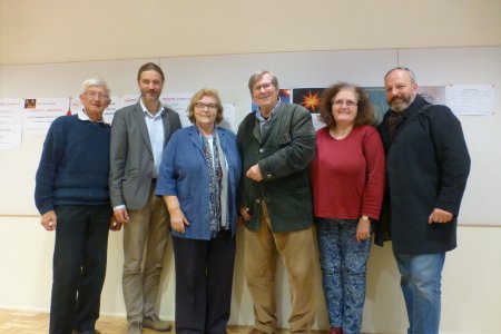 Trafen sich: Werner Schwarz (T/S), Norman Tendis (K), Inge Janda (NÖ), Traugott Kilgus (A), Andrea Kampelmühler (W), Matthias Gschwandtner (OÖ). Nicht abgebildet: Karl Schiefermair (A), Rainer Hochmeir (OÖ), Michael Meyer (V)