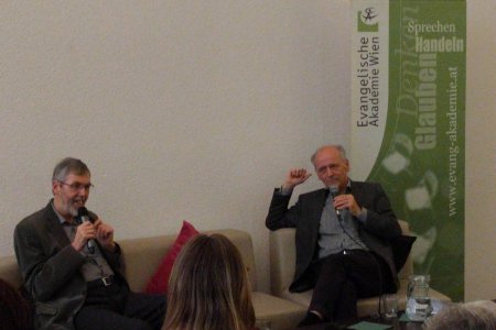 Hansjörg Lein und Martin Jäggle im Gespräch