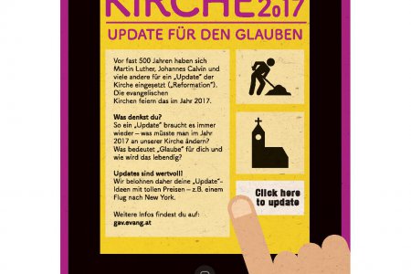 Noch bis zum 16. April können Beiträge zum Thema „Update für den Glauben“, etwa aus dem Religions- und KonfirmandInnenunterricht, eingereicht werden. 