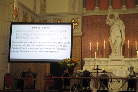Darf in keinem Reformationsgottesdienst fehlen: Martin Luthers Lied &quot;Ein feste Burg&quot;