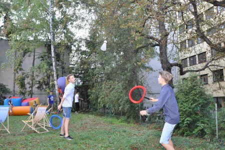 Und action! Bei bestem Wetter wurde das Herbstfest heuer nicht nur im Garten gefeiert.