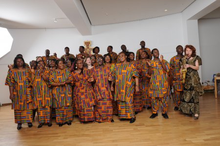 Der Ghana Minstrel Choir der Ghanaian Protestant Congregation aus Simmering.