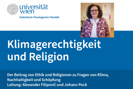 (Die Katholischen und Evangelischen Diözesanen Umweltbeauftragten Wien, Markus Gerhartinger und Andrea Kampelmühler, werden Gäste auf dem Podium der Abschlussveranstaltung vom 23. Januar 2024 sein. (Plakat: KTF, Foto: Schomaker)