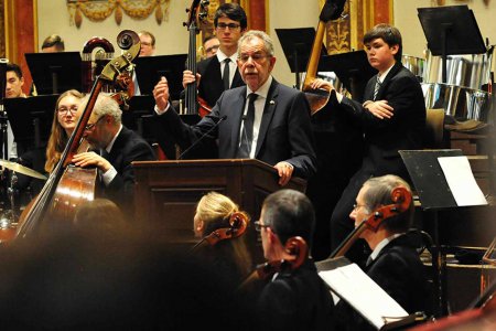 &quot;Der Ruf nach individueller und politischer Freiheit hat seine Wurzeln in der Reformation&quot;, sagte Bundespräsident Alexander Van der Bellen beim Reformationsempfang im Wiener Musikverein. Foto: epd/M. Uschmann
