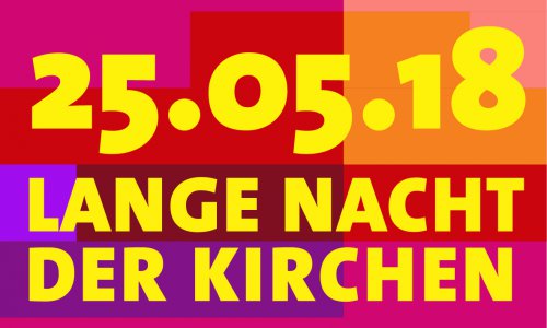 Logo Lange Nacht der Kirchen mit Datum 25.5.2018