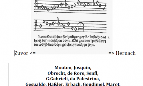 Geistliche Abendmusik - Glaube <> Wissen - Reformation und Gegenreformation - Zuvor und Hernach