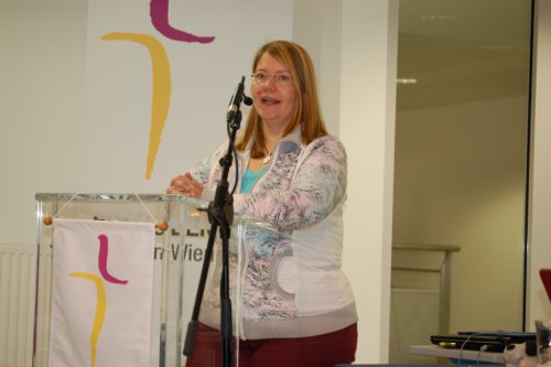 Religionslehrerin Katja Eichler plädierte für mehr Zusammenarbeit zwischen LehrerInnen und Pfarrgemeinden.
