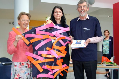 Das vielfältige &quot;Evangelische Wien&quot; präsentieren hier (von links) Inge Troch, Eva Balasch und Hansjörg Lein.