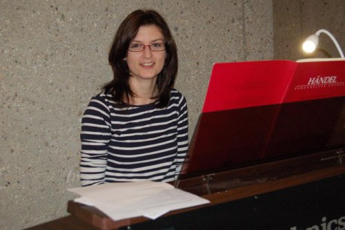 An der Orgel: Tena Novosel
