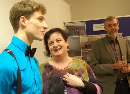 David Blacher, Birgit Traxler und Superintendent Hansjörg Lein (von links)