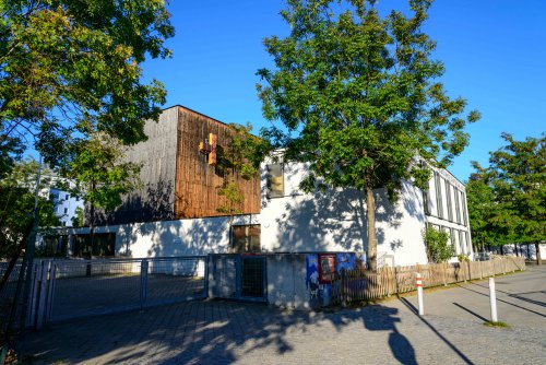 Das Gemeindezentrum &quot;Arche&quot; an der Sveteskystraße in Simmering.