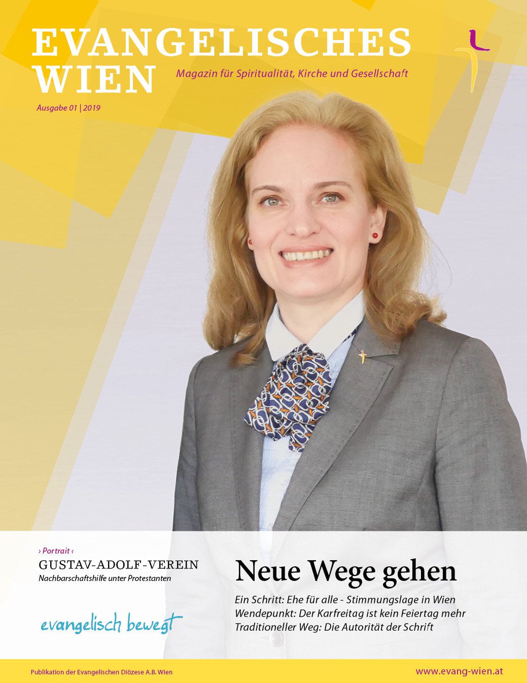 Susanne Draxler, neue Obfrau des Evangelischen Waisenversorgungsvereins,  ist im Portrait zu sehen