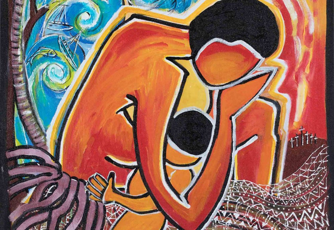 Das Titelbild des diesjährigen Weltgebetstags gestaltete die Künstlerin Juliette Pita aus Vanuatu.