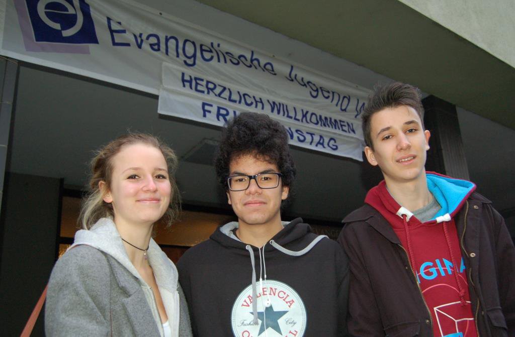 Konstanze, Jakob und Leon waren drei von fast 700 Jugendlichen auf dem Friedenstag.
