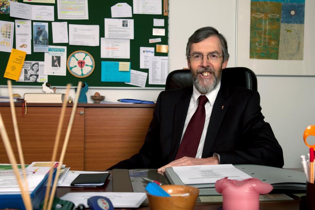 Superintendent Hansjörg Lein in seinem Büro in der Hamburgerstraße.