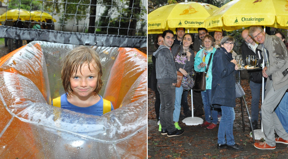 Trotz strömenden Regens kamen rund 90 Gäste zum Herbstfest.