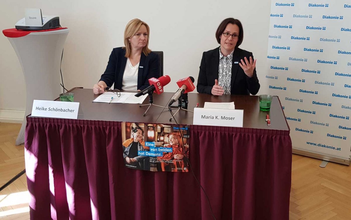 „Wir sollten nicht über Menschen mit Demenz reden, als wären sie gar nicht da“, sagt Diakonie-Direktorin Maria Katharina Moser. Foto: epd/Windisch „Wir sollten nicht über Menschen mit Demenz reden, als wären sie gar nicht da“, sagt Diakonie-Direktorin Maria Katharina Moser. Foto: epd/Windisch