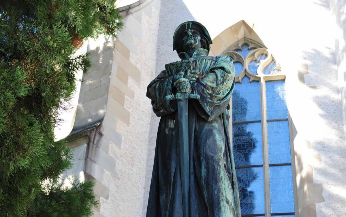   Ein zweites 500-Jahr-Jubiläum: 1519 trat Ulrich Zwingli sein Amt am Zürcher Großmünster an. Foto: epd/Uschmann