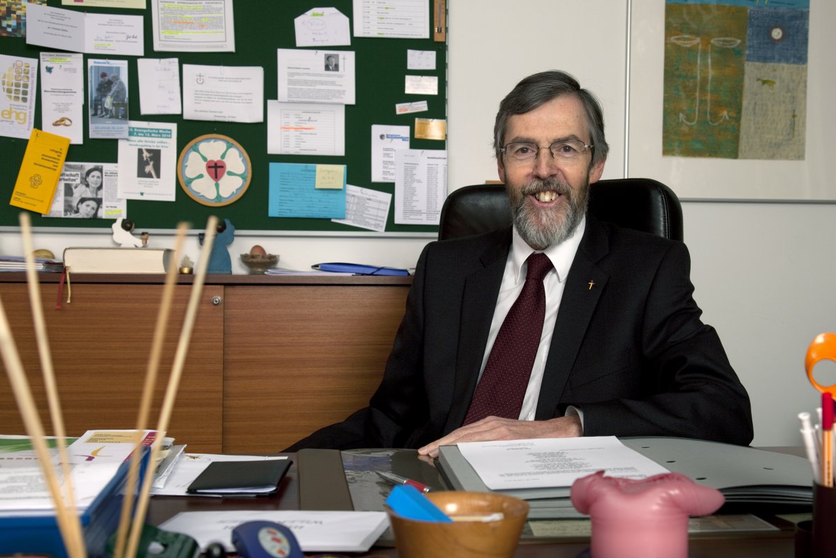 Superintendent Hansjörg Lein zum 70-Jahr-Jubiläum der Supterintendenz. (c) Evang. Diözese A.B. Wien/B. Krobath Superintendent Hansjörg Lein im Portrait.
